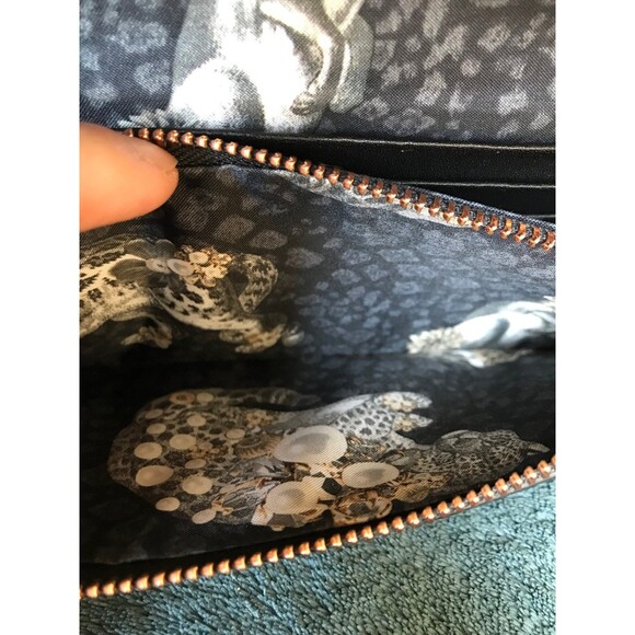 Ted Baker London black leather wallet on chain (missing chain), rose gold - Picture 10 of 11